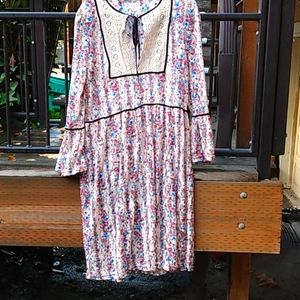 NEW dreamy Cottagecore muted floral dress S/M